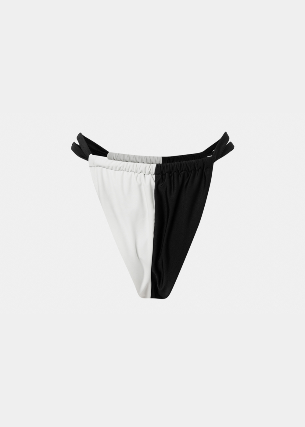 Saint Tropez Bikini Bottom - Black/Cream Dacron